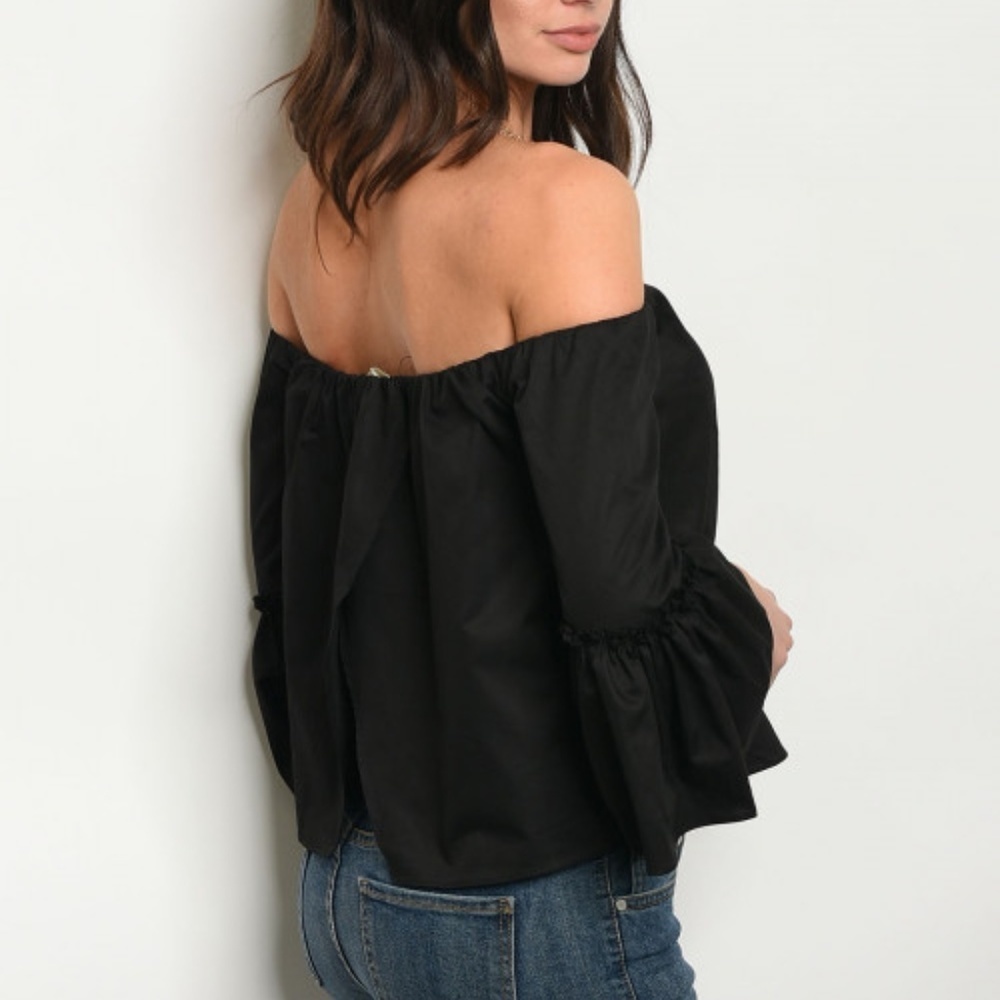Strapless Black Shirt - Picture 2 of 2